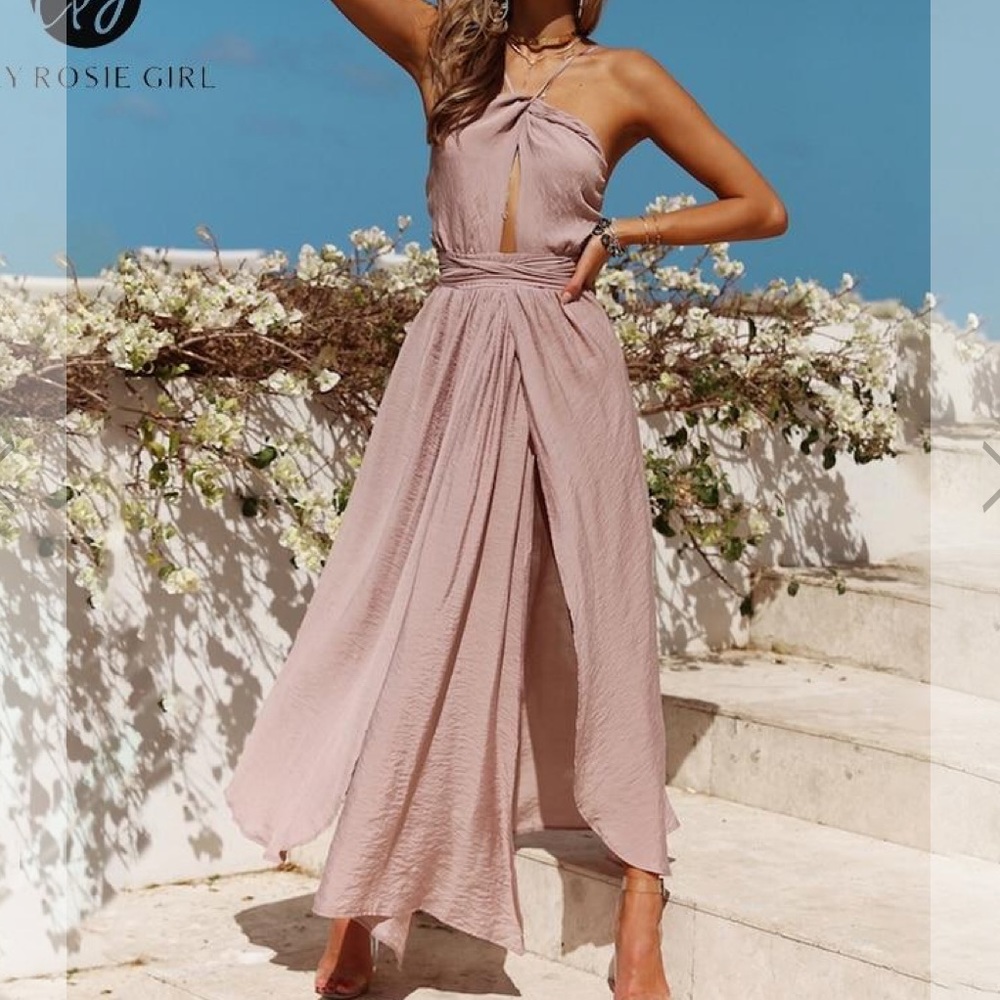 Lily Rosie Girl Dress. Keyhole Backless